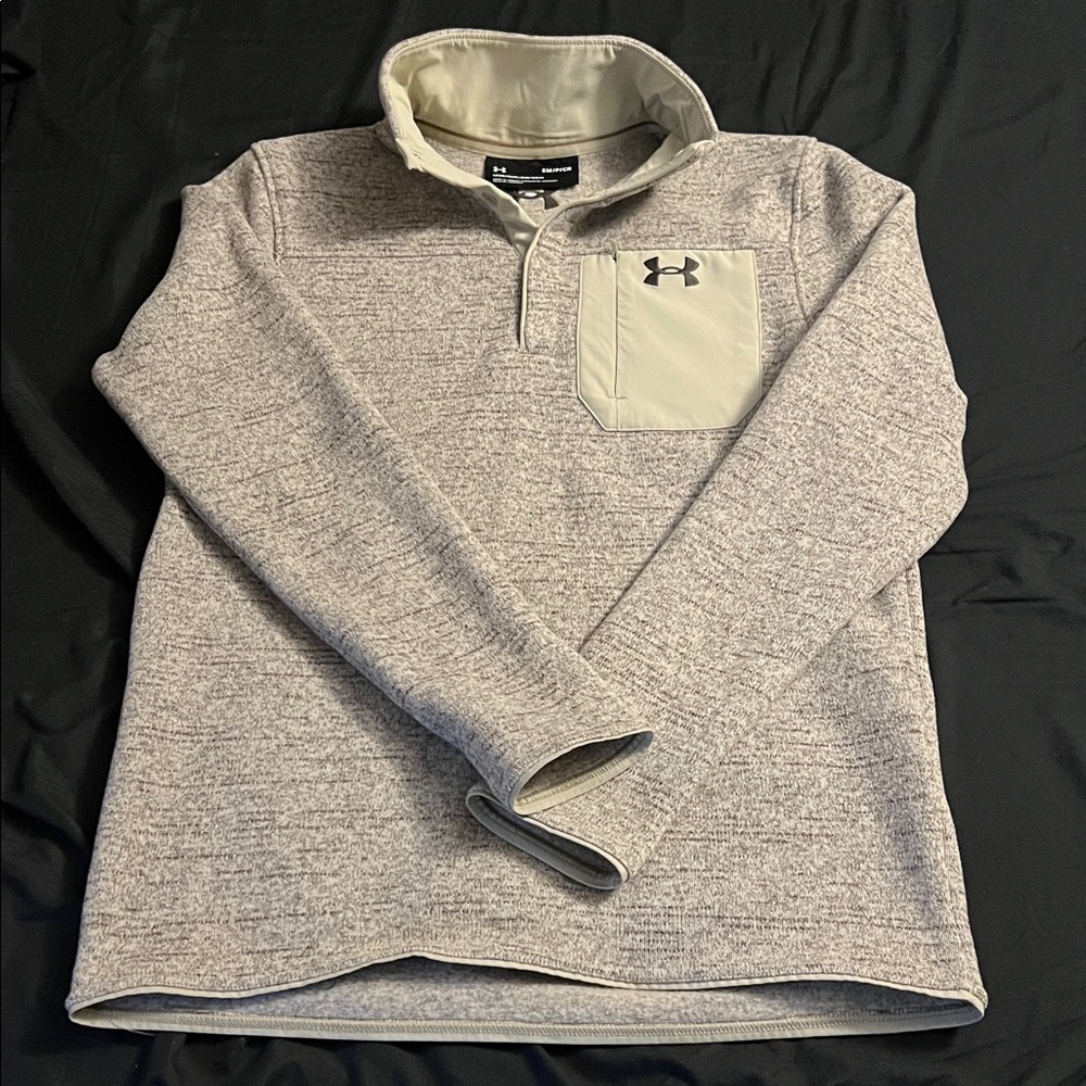 Under Armour Heathered Gray Quarter-Snap